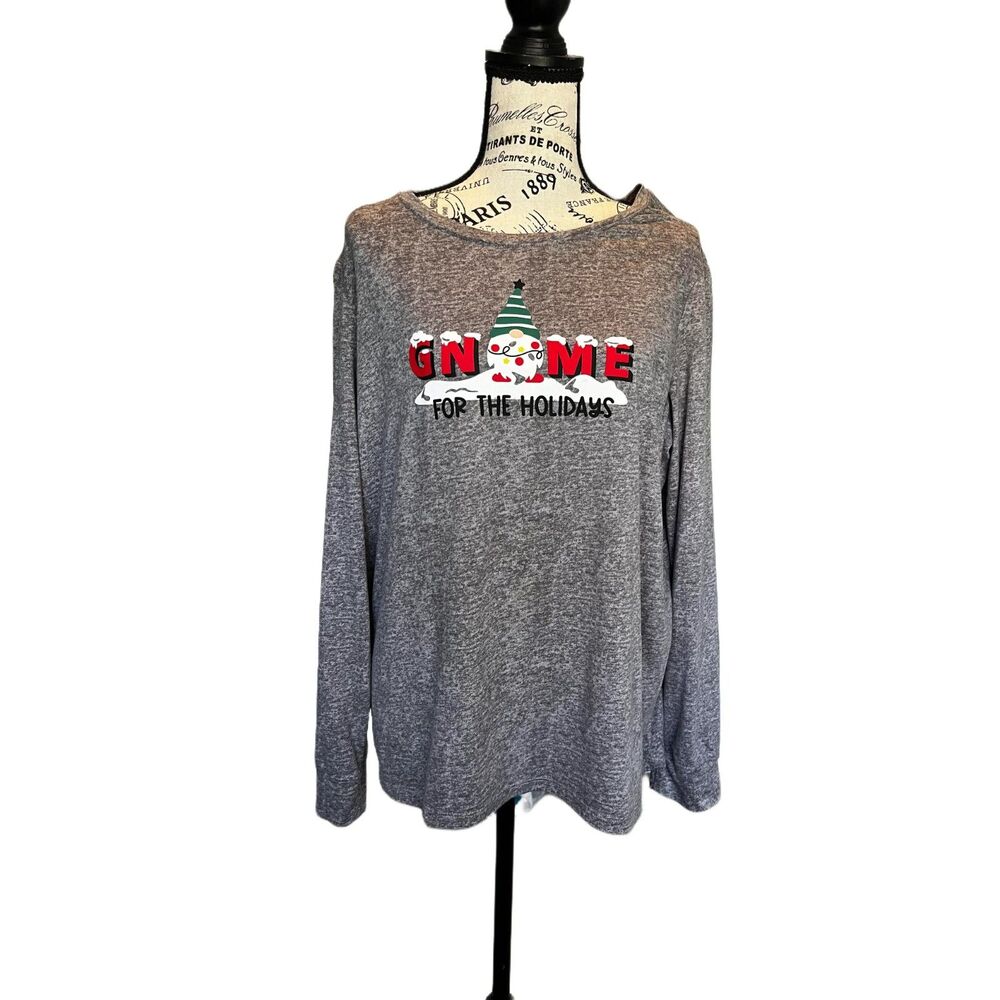 Secret Treasures Gnome for the Holidays Top Size Large